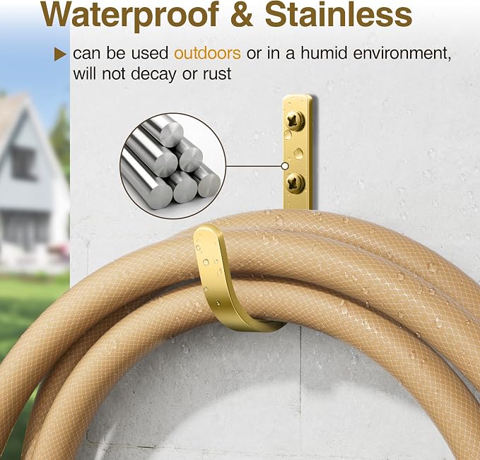 Wall Hooks for Hanging Towel/Coat - 22LB Screw in Metal Hanger Wall Mount - Image 2