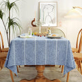 Chassic 60 x 60 inches Farmhouse Style Linen tablecloths, Wrinkle Resistant by Chassic