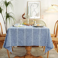 Chassic 60 x 84 inches Farmhouse Style Linen tablecloths, Wrinkle Resistant by Chassic