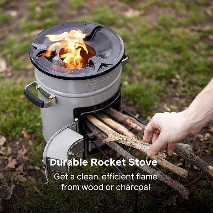 EcoZoom Rocket Stove – Heavy Duty Dual Fuel Portable Camping & Emergency Stove - Image 2