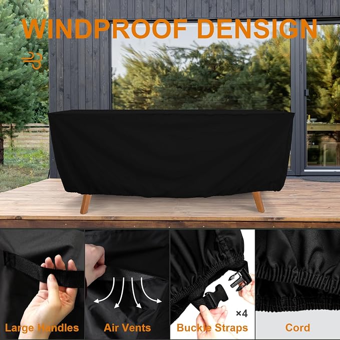 Tempera Patio Furniture Covers, Outdoor Table And Chair Covers Waterproof - Image 4