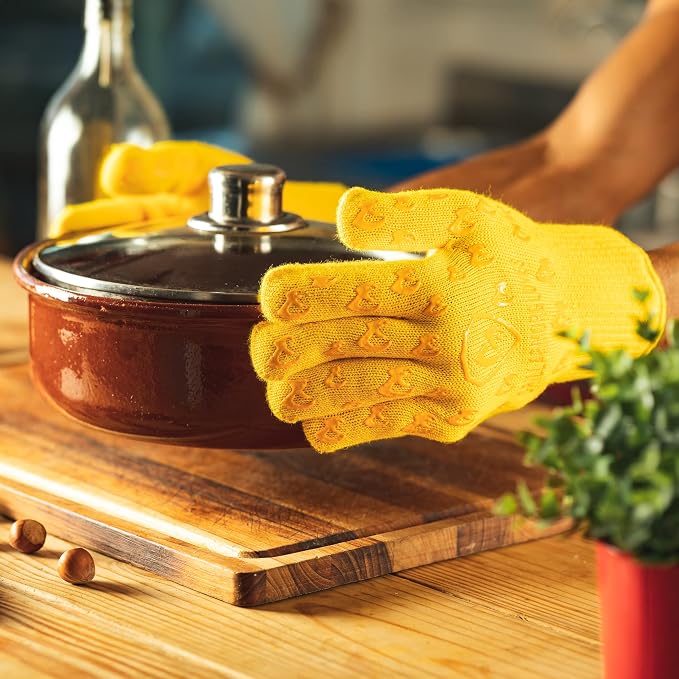 Grill Armor Oven Gloves – 932°F Heat, Fire & Cut Resistant Mitts - Image 2