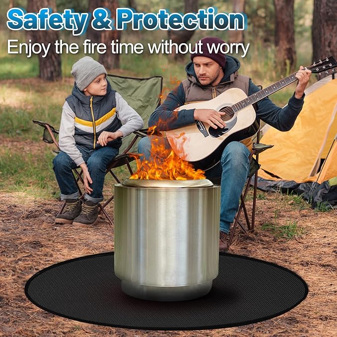 Apipi 39'' Fire Pit Mat Compatible - Image 7