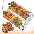 ZORMY 2pcs Rolling Grill Baskets, Grill Veggie Basket, BBQ Baskets by ZORMY