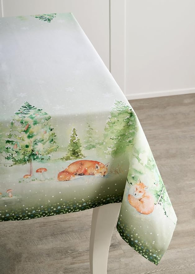 Maison d' Hermine Table Cloth Square Table 100% Cotton 60 x 60 Inches Fall - Image 7