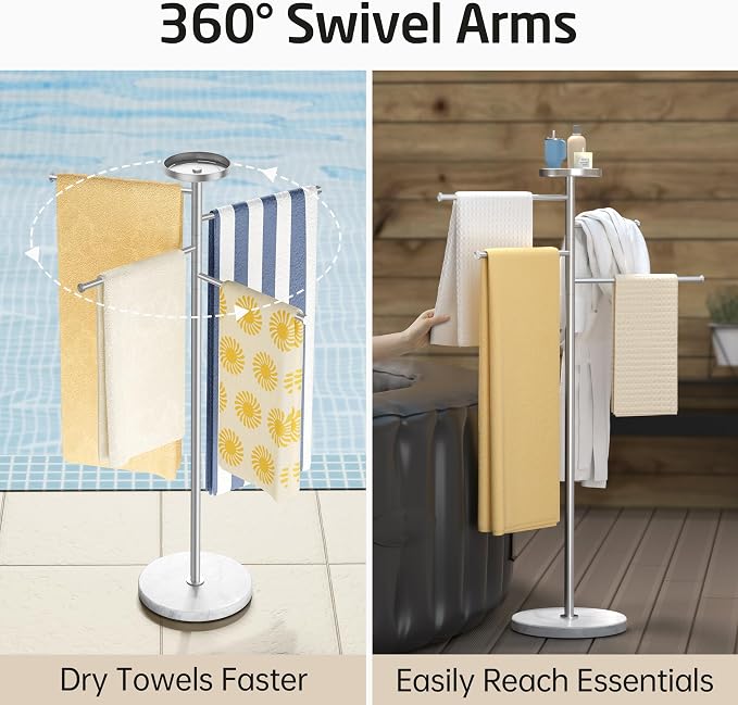 KES Hot Tub Towel Rack Outdoor - Image 6