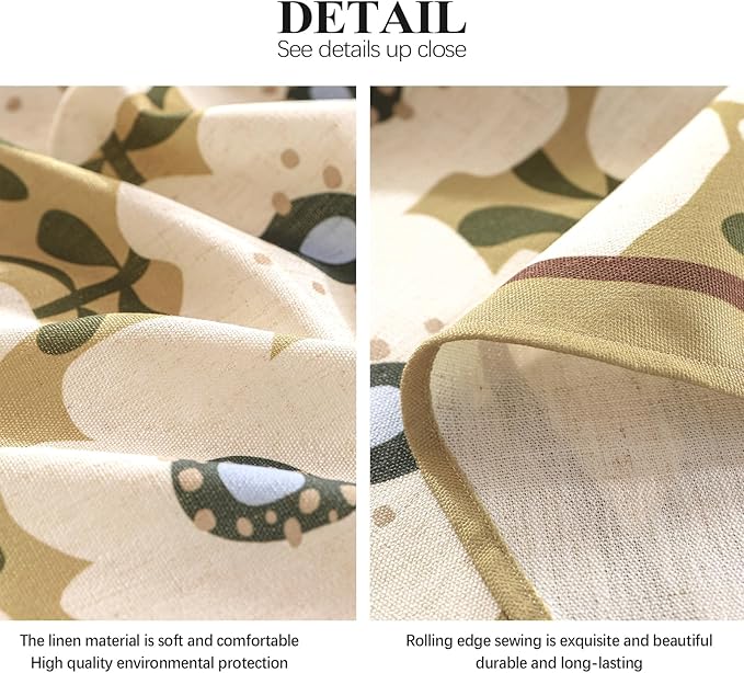 Designer Vintage Square Tablecloth, Linen French Tablecloth - Image 6