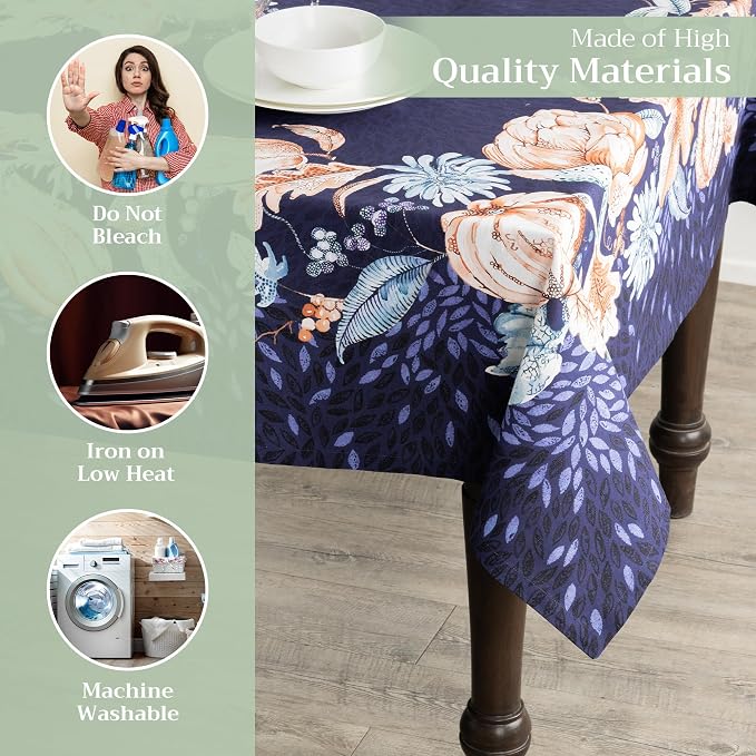 Maison d' Hermine Table Cloth Rectangle Table 100% Cotton 60 x 120 Inches Fall - Image 3