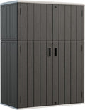 HOMSPARK Outdoor Storage Shed Weather Resistance, Patio Storage Cabinet by HOMSPARK