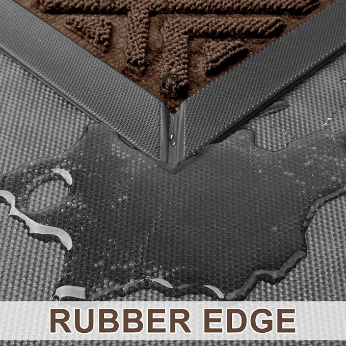 LEKEEPGO Large Front Door Mat Outside Entrance 31.5"x47", Drainage Welcome Matt - Image 5