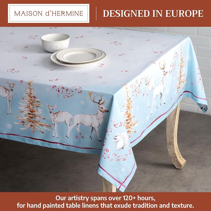 Maison d' Hermine Table Cloth Rectangle Table 100% Cotton 60 x 108 Inches Fall - Image 2
