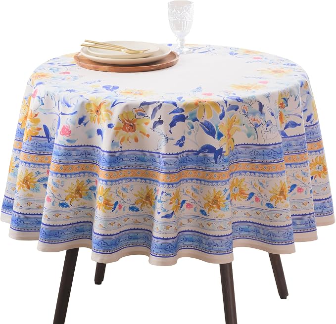 Maison d'Hermine Table Cloth Round Table 100% Cotton Tablecloth by MaisondHermine