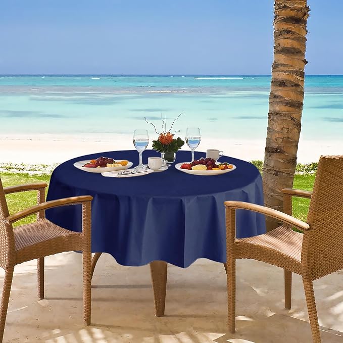 Nasitos 2 Pack Round Vinyl Tablecloth - Image 6
