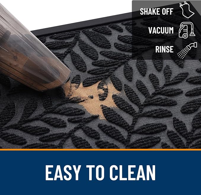 OLANLY Door Mat Indoor Outdoor Entrance, Waterproof All-Weather All-Season - Image 4