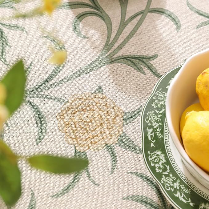 patdrea Designer Floral Linen Table Cloth - Image 4