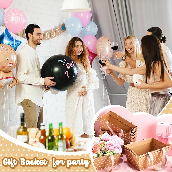 Pinkunn 48 Pcs Basket for Gifts Empty DIY Bulk Party Gift Basket Kit - Image 4