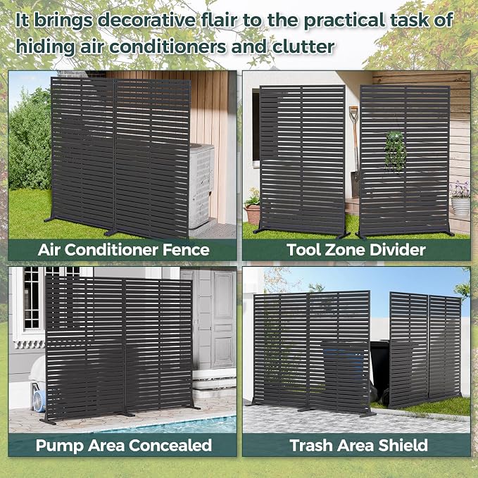 Privacy Fence Screen Outdoor Freestanding Privacy Panel, Room/Garden Divider - Image 6