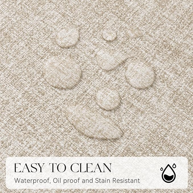 MOSAYT Faux Leather Placemats Set of 6, Heat Resistant Wipeable Washable Vinyl - Image 4