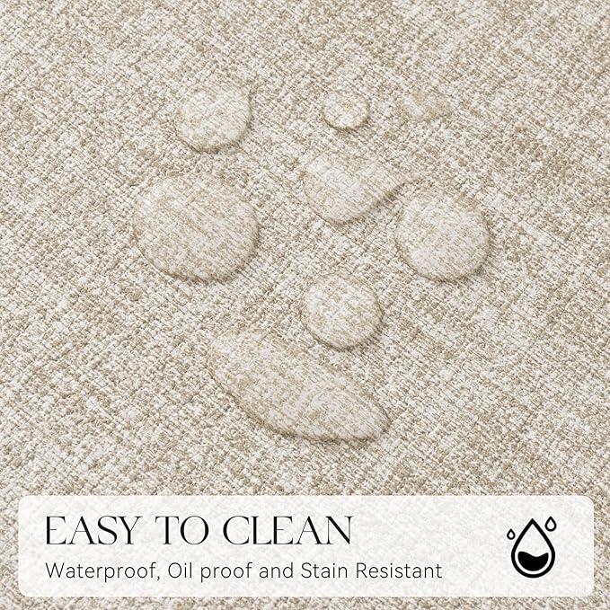 MOSAYT Faux Leather Placemats Set of 6, Heat Resistant Wipeable Washable Vinyl - Image 4