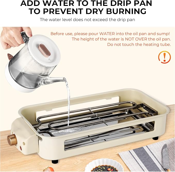 Pukomc Electric Indoor Grill, 2 in 1 Indoor Grills - Image 2