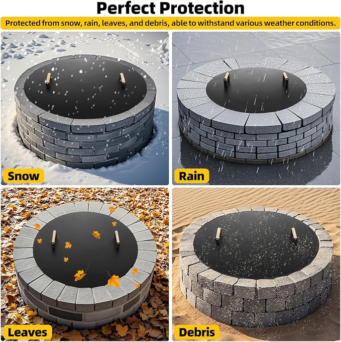 G GOOD GAIN Firepit Lid Round 36 Inch - Image 8