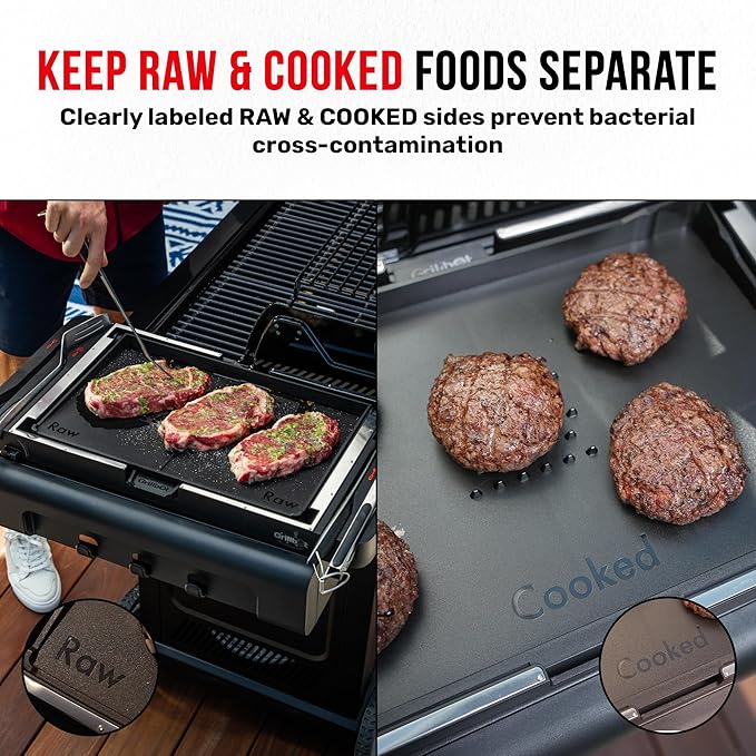Grillbot FlipTray Dual-Sided Grilling Prep and Serving Tray - Image 2