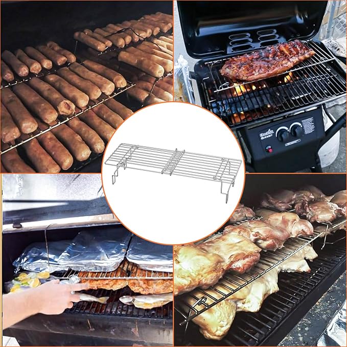 Hisencn Universal Grill Rack for Gas/Wood Pellet/Griddle/Smoker Grill, - Image 7