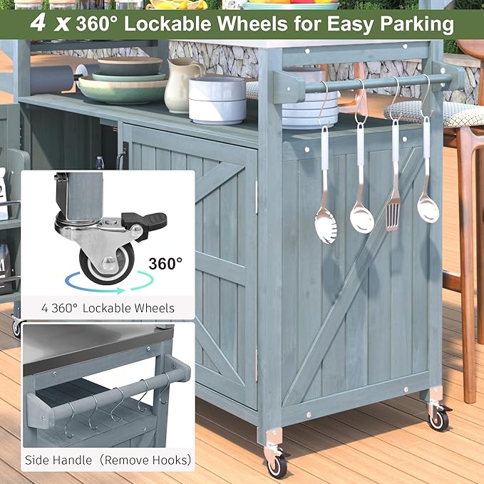 53.3" Outdoor Kitchen Island - Image 7