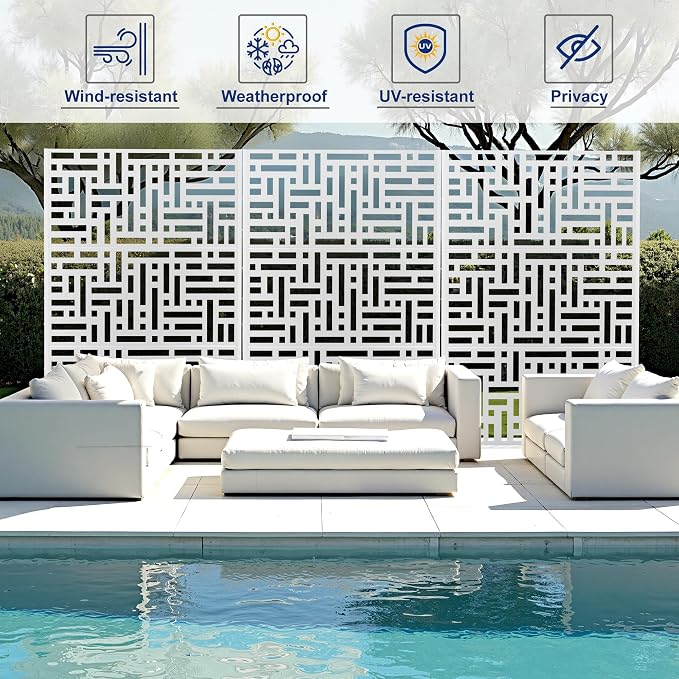 Outdoor Privacy Screen, Freestanding Privacy Fence Panels - Image 6