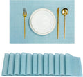 Placemats Set of 12，Non-Slip PVC Weave Table Mats Easy to Clean，Heat Resistant by flohar