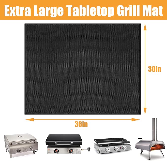 36x30in Heat Resistant Grill Mats - Image 5
