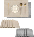 Leetaltree 6PC Grey& 6PC Beige Placemats Set of 12 by Leetaltree-ArtatEveryTable