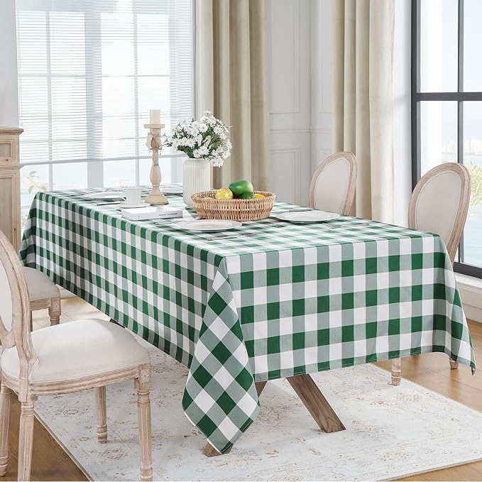 Softalker Gingham Checkered Tablecloth Rectangle - Image 6