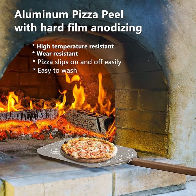 Q Pizza Aluminium 12" Pizza Peel - Image 4