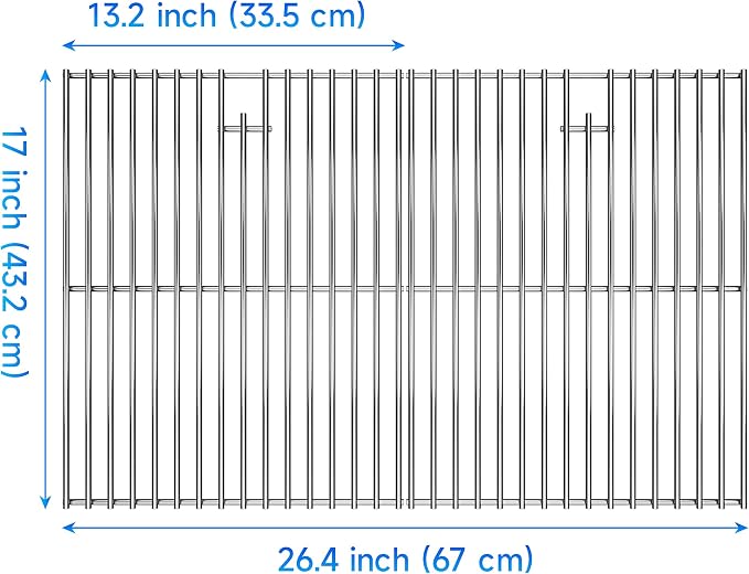 17" Cooking Grates for Home Depot Nexgrill 720-0830H, 17 Inches Stainless Steel - Image 2