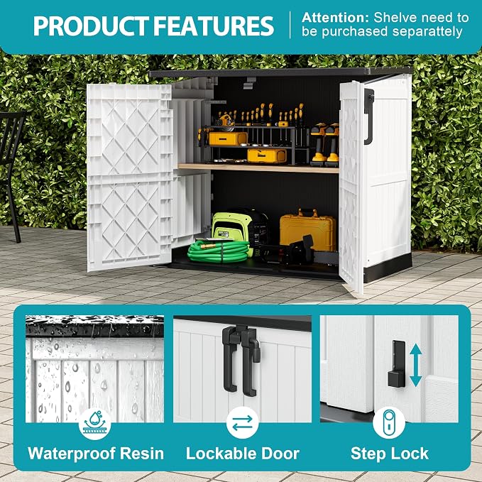Horizontal Resin Storage Shed 36 Cu Ft - Image 4