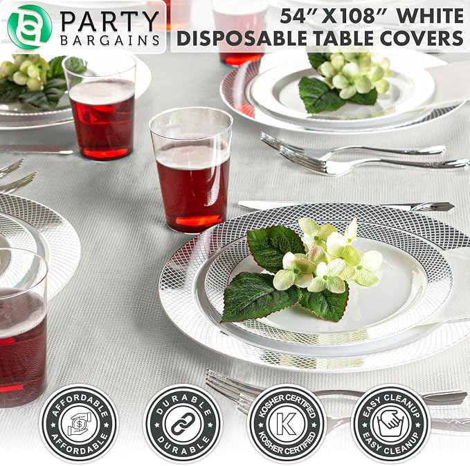PARTY BARGAINS 10 Disposable Table Covers - Image 5