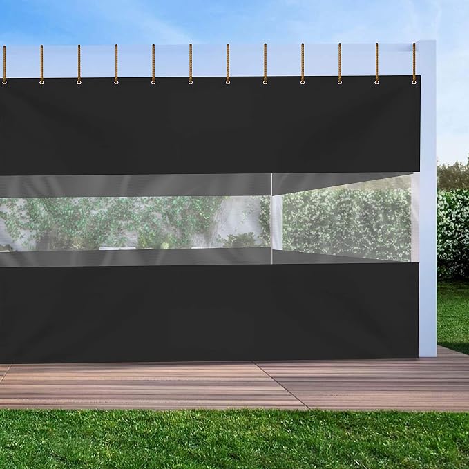 Covers & All Outdoor Clear Panel Curtain, 12 oz Vinyl Outdoor Curtains - Image 5