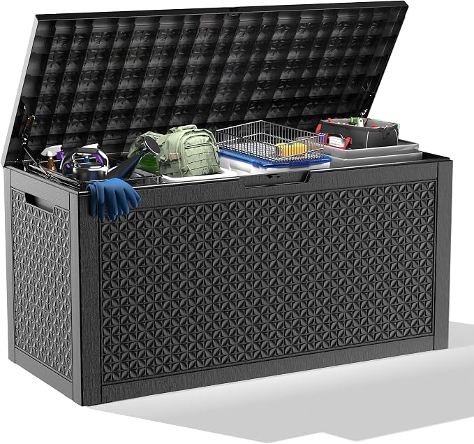 New 100 Gallon Outdoor Storage Box – Resin Deck Box by ATMELT