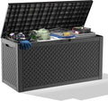 121 Gallon Large Deck Box, Resin Outdoor Storage Box by OutdoorLivingPerfected
