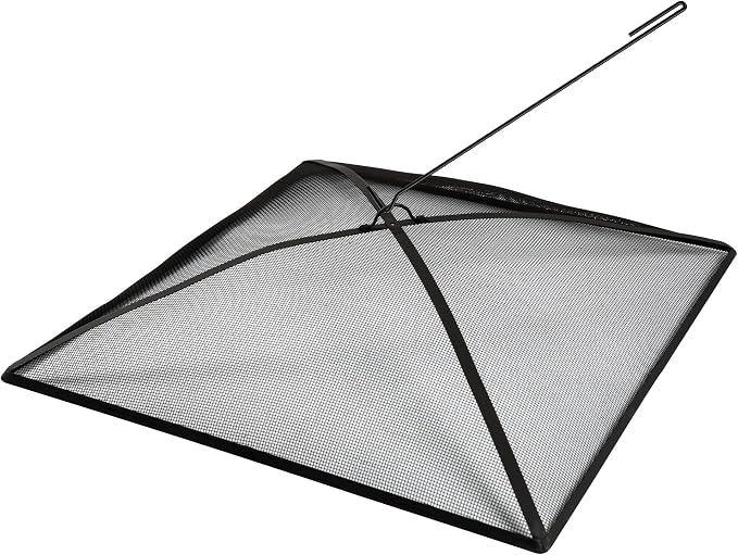 WeCooper Heavy Duty Fire Pit Spark Screen Cover, 36in Steel Mesh Square Fire by WeCooper
