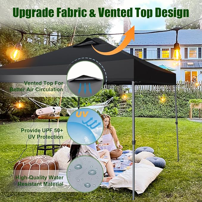 Eurmax USA NOMATTER ONE-Person Open&Close 10x10ft Pop Up Canopy Tent，Portable - Image 3