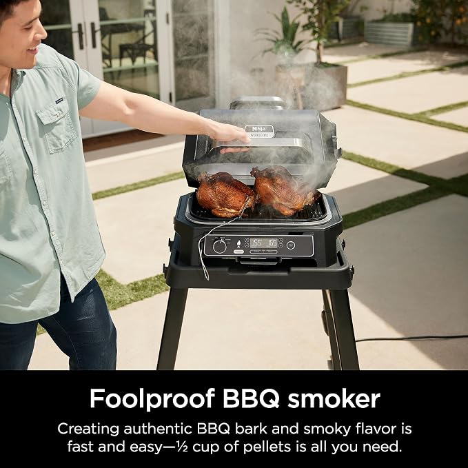 Ninja | Grill & Smoker | Outdoor Woodfire Pro XL | 4 in 1 Grill, BBQ Smoker - Image 3