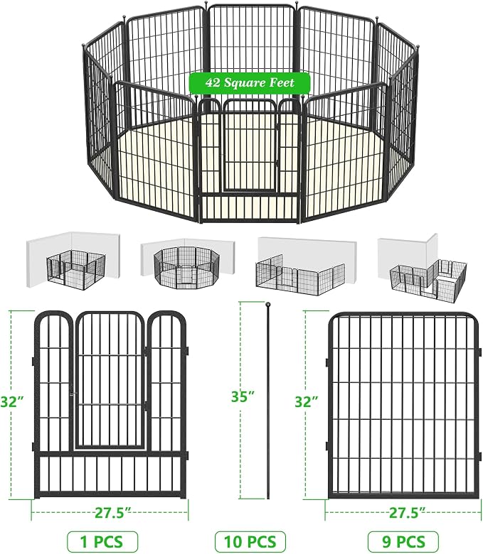 Garden Fence with Gate Metal Fencing - Image 5