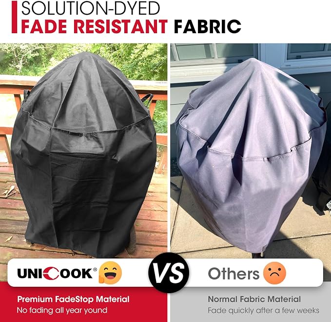 Unicook Round Smoker Cover 30 Inch, Heavy Duty Waterproof Charcoal Kettle BBQ - Image 4