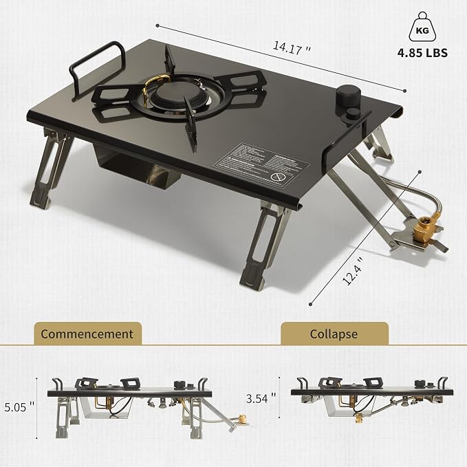 Naturehike Camping Gas Stove for IGT Table, Folding Isobutane Stove - Image 7