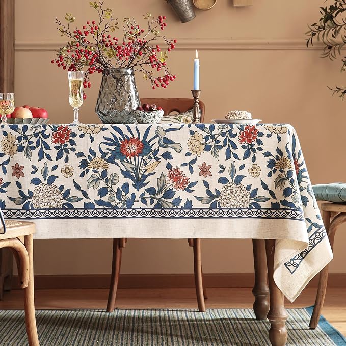 patdrea Designer Blue Tablecloth - Image 2