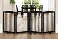 Freestanding Dog Gates with Door Walk Through, 80 inch Wide Gates Indoor by PUPETPO