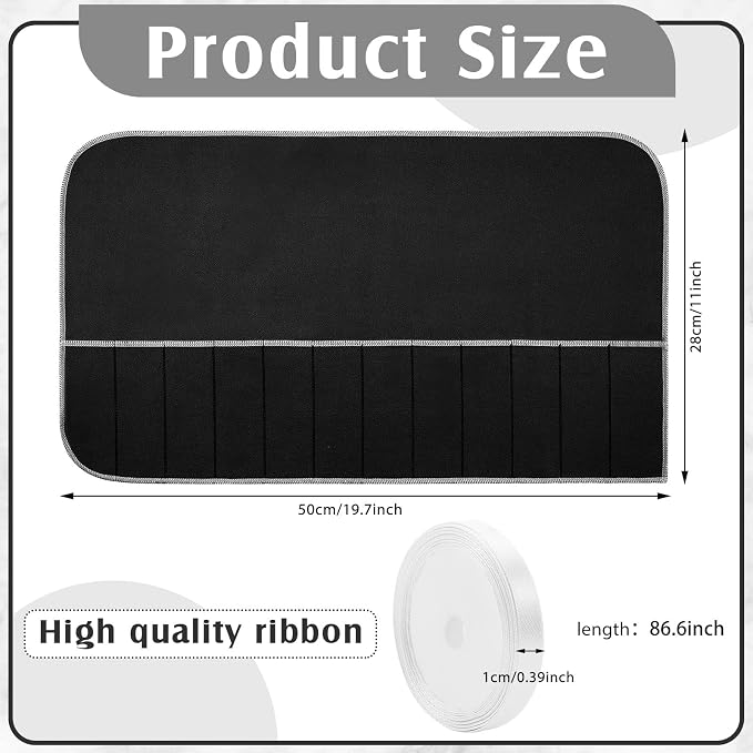 Hillban 12 Pcs Anti Tarnish Silver Storage Bags Silver Storage Cloth Felt - Image 2