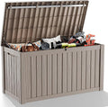 180 Gallon Large Deck Box, Resin Outdoor Storage Box by OutdoorLivingPerfected